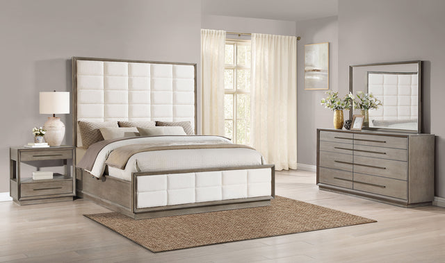 Durango 4-Piece Queen Bedroom Set Washed Oak – Coaster Furniture - Home Elegance USA