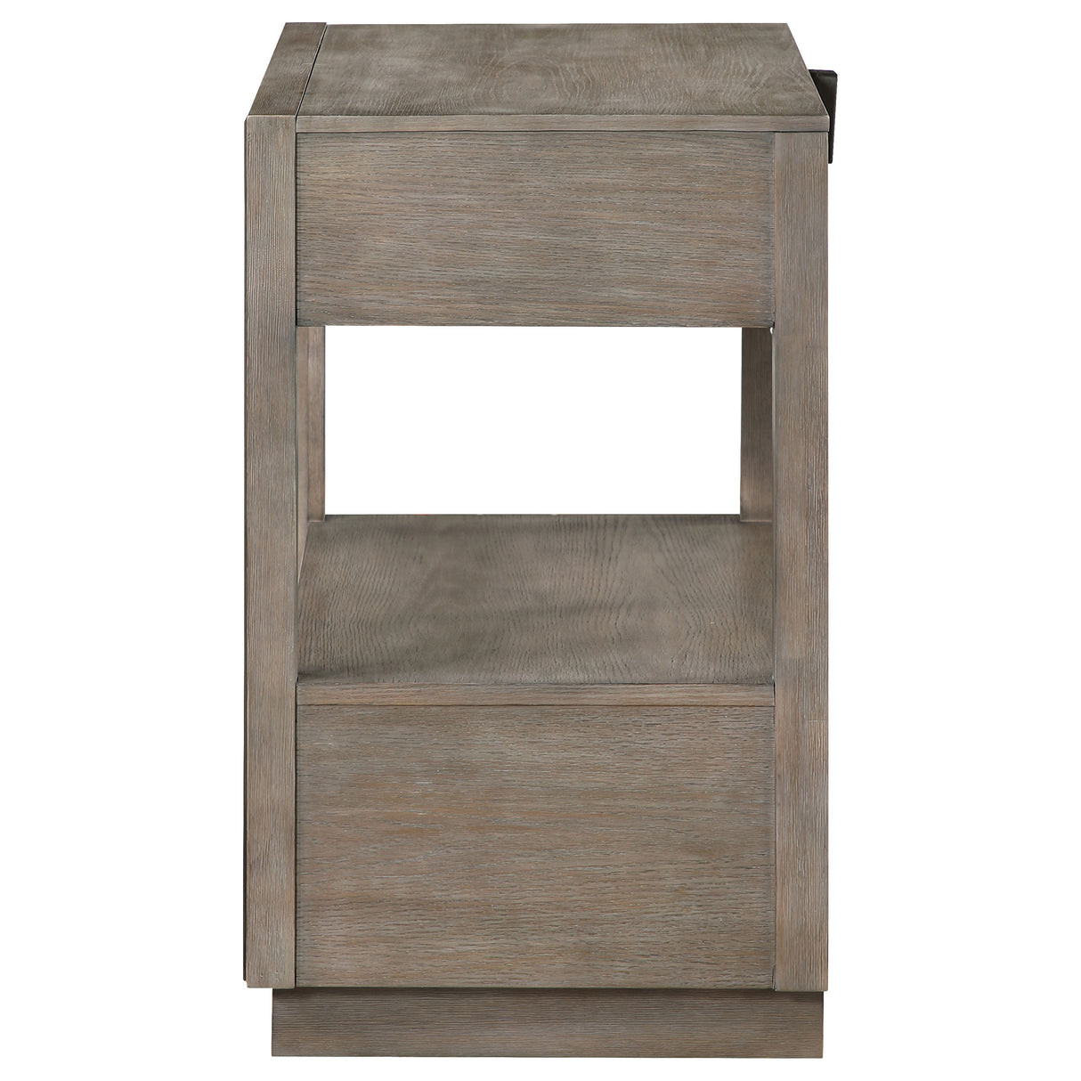 Durango 2-drawer Nightstand Bedside Table Washed Oak - Home Elegance USA