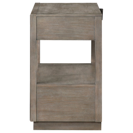 Durango 2-drawer Nightstand Bedside Table Washed Oak - Home Elegance USA