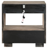 Durango 2-drawer Nightstand Bedside Table Washed Oak - Home Elegance USA