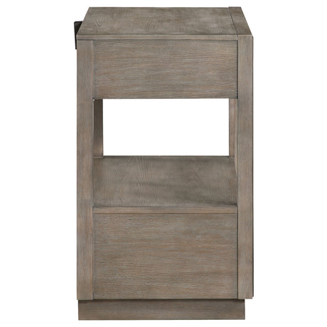 Durango 2-drawer Nightstand Bedside Table Washed Oak - Home Elegance USA