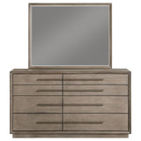 Durango 8-drawer Dresser and Mirror Washed Oak - Home Elegance USA