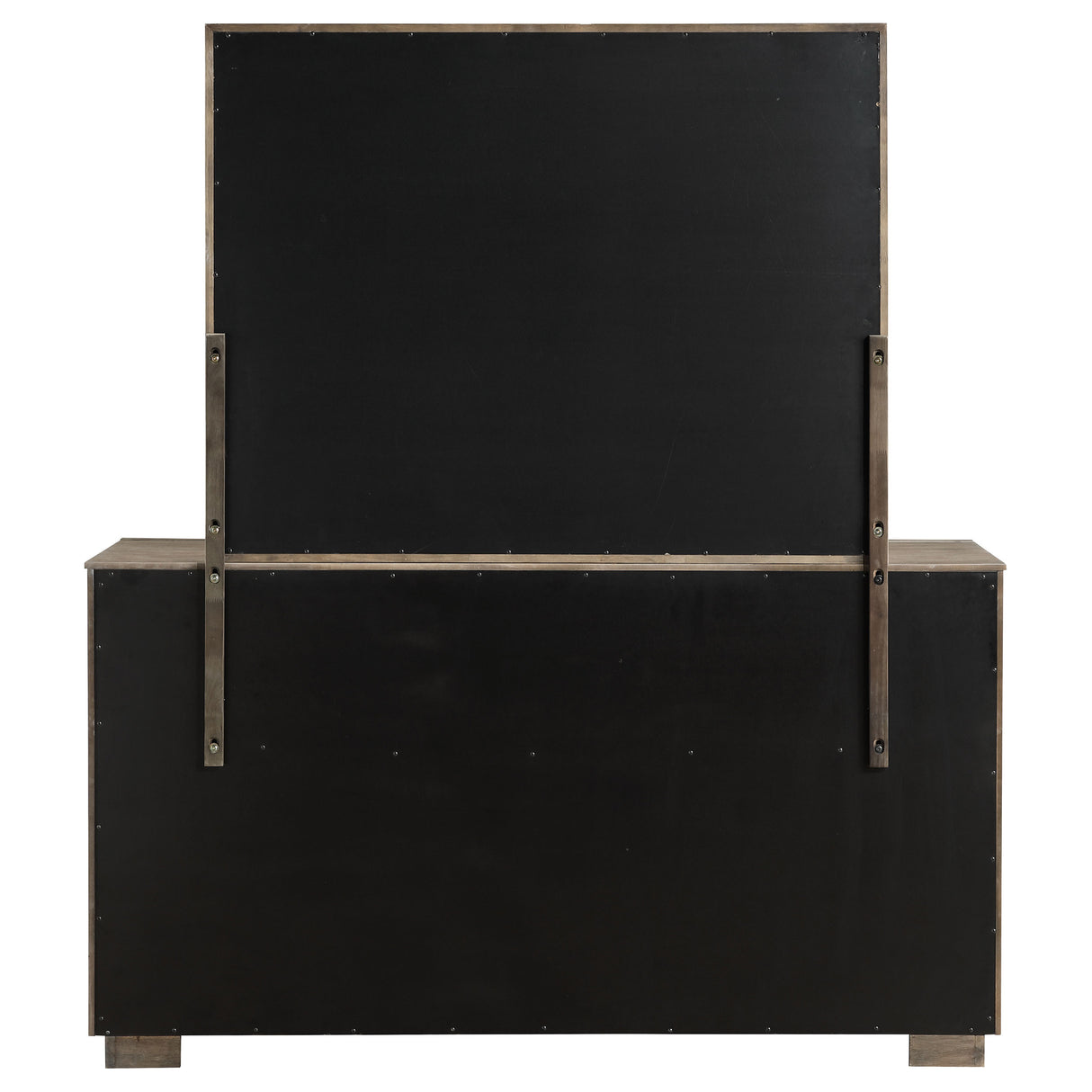 Durango 8-drawer Dresser and Mirror Washed Oak - Home Elegance USA