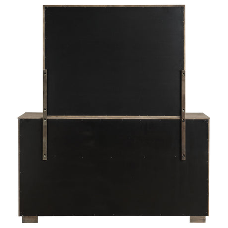 Durango 8-drawer Dresser and Mirror Washed Oak - Home Elegance USA