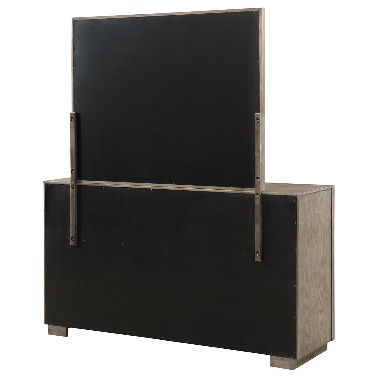Durango 8-drawer Dresser and Mirror Washed Oak - Home Elegance USA