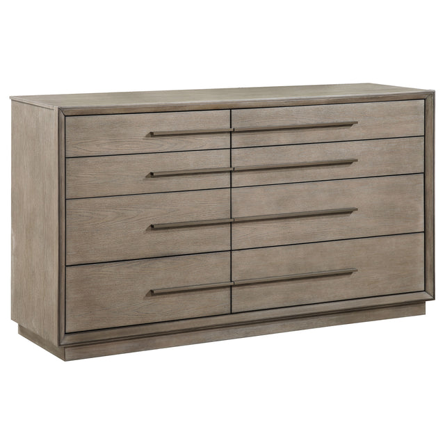 Durango 8-drawer Dresser Washed Oak - Home Elegance USA