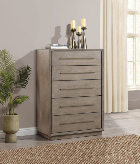 Durango 8-drawer Bedroom Chest Washed Oak - Home Elegance USA