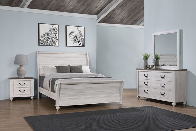 California King Bed 4 Pc Set - Stillwood 4-piece California King Bedroom Set Vintage Linen