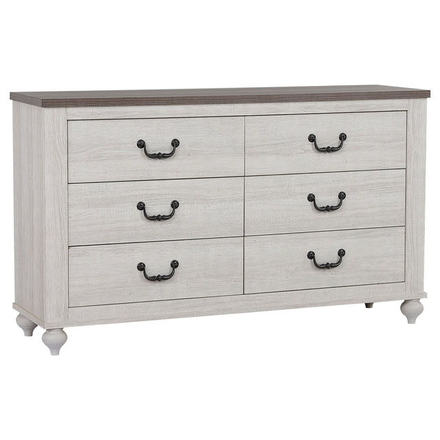 Dresser - Stillwood 6-drawer Dresser Vintage Linen