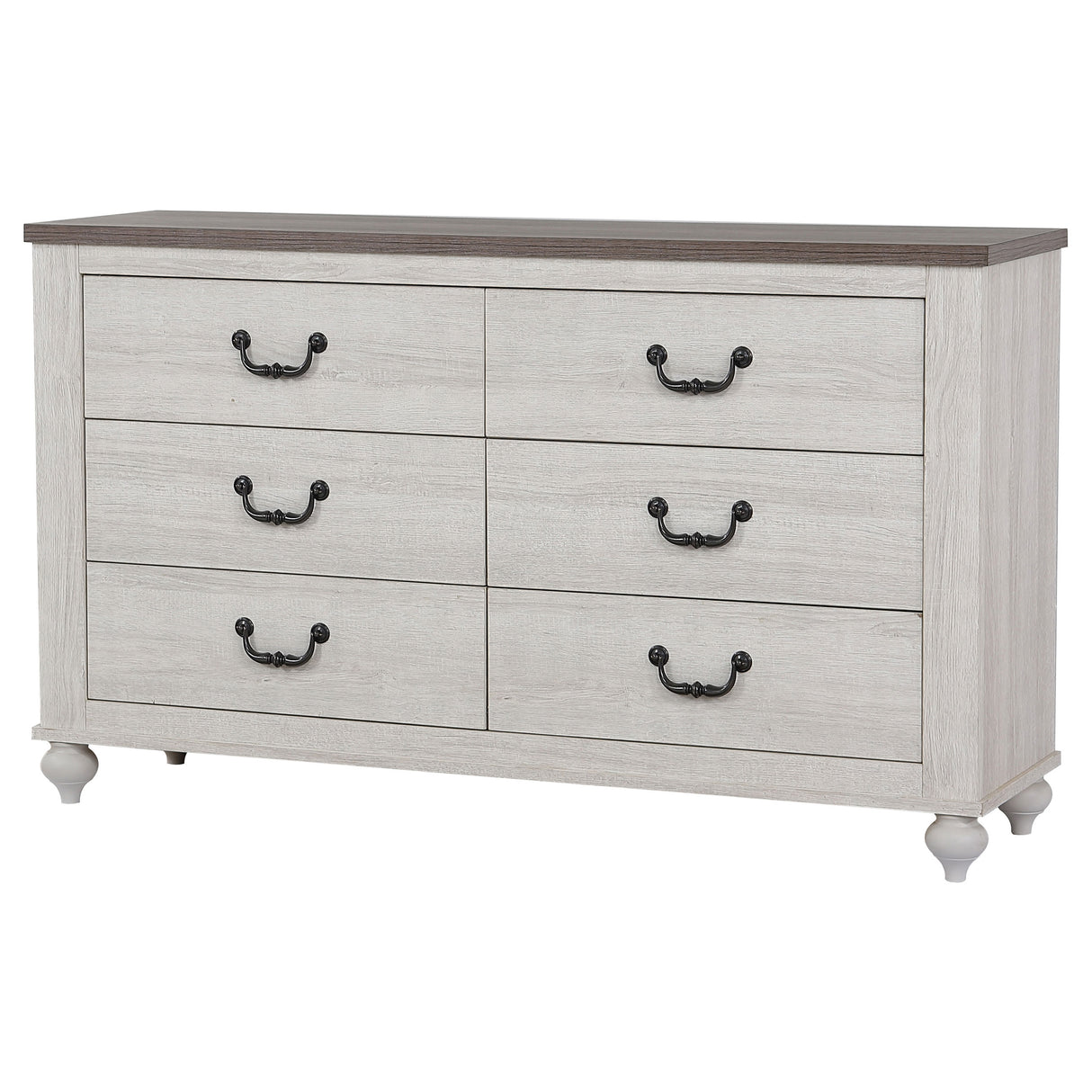 Dresser - Stillwood 6-drawer Dresser Vintage Linen