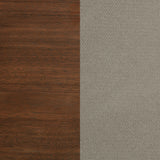Maderia 57-inch Upholstered Eastern King Panel Bed Walnut