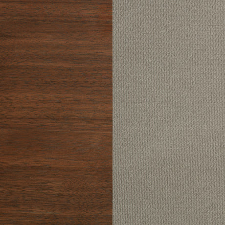 Maderia 57-inch Upholstered Eastern King Panel Bed Walnut