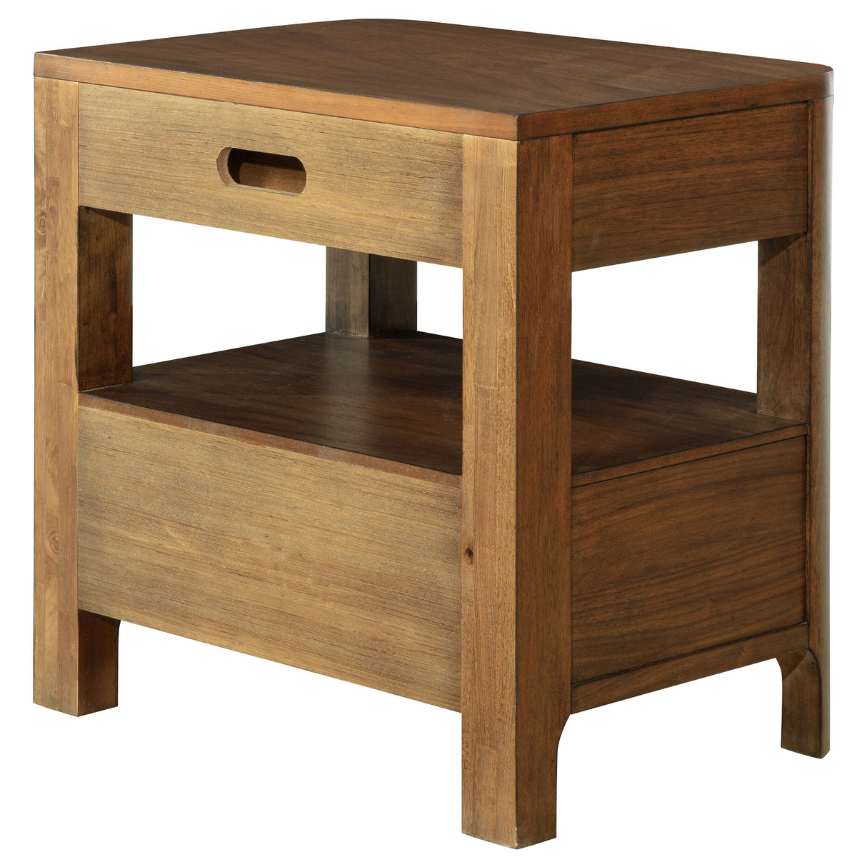 Maderia 2-drawer Nightstand Bedside Table Walnut - Home Elegance USA