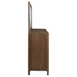 Maderia 8-drawer Dresser and Mirror Walnut - Home Elegance USA