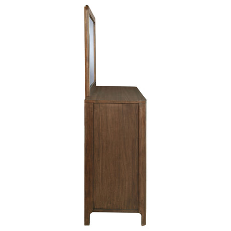 Maderia 8-drawer Dresser and Mirror Walnut - Home Elegance USA