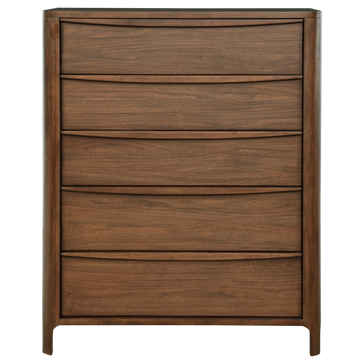 Maderia 5-drawer Chest of Drawers Walnut - Home Elegance USA
