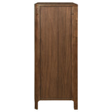 Maderia 5-drawer Chest of Drawers Walnut - Home Elegance USA