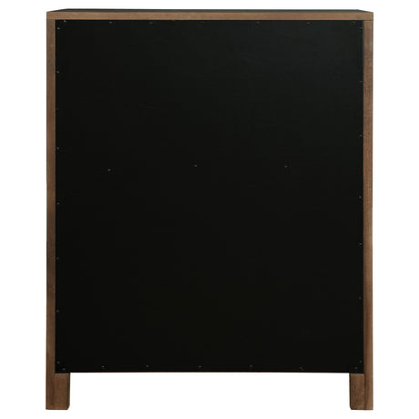 Maderia 5-drawer Chest of Drawers Walnut - Home Elegance USA