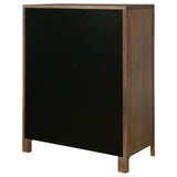 Maderia 5-drawer Chest of Drawers Walnut - Home Elegance USA