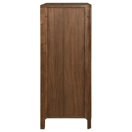 Maderia 5-drawer Chest of Drawers Walnut - Home Elegance USA