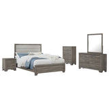 Wright 5-piece California King Bedroom Set Brown Oak - sold by Home Elegance USA
