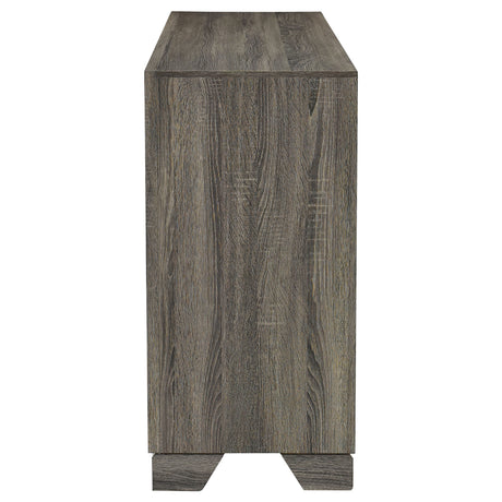 Wright 6-drawer Dresser Cabinet Brown Oak - Home Elegance USA