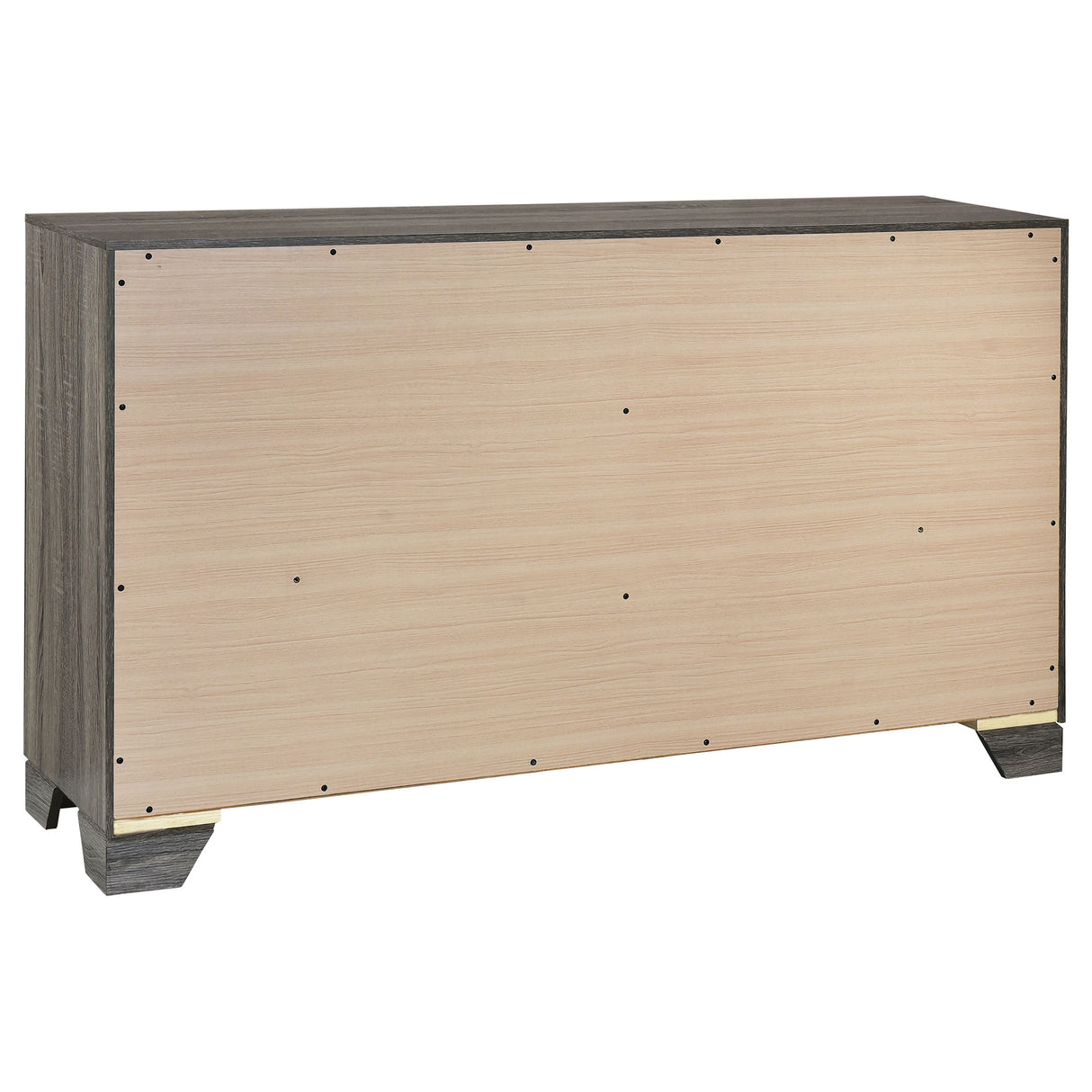 Wright 6-drawer Dresser Cabinet Brown Oak - Home Elegance USA