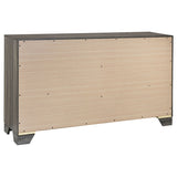 Wright 6-drawer Dresser Cabinet Brown Oak - Home Elegance USA