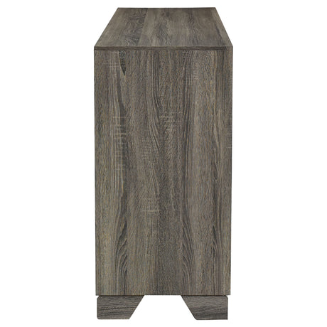 Wright 6-drawer Dresser Cabinet Brown Oak - Home Elegance USA