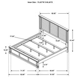 California King Bed 4 Pc Set - Hillcrest 4-piece California King Bedroom Set White