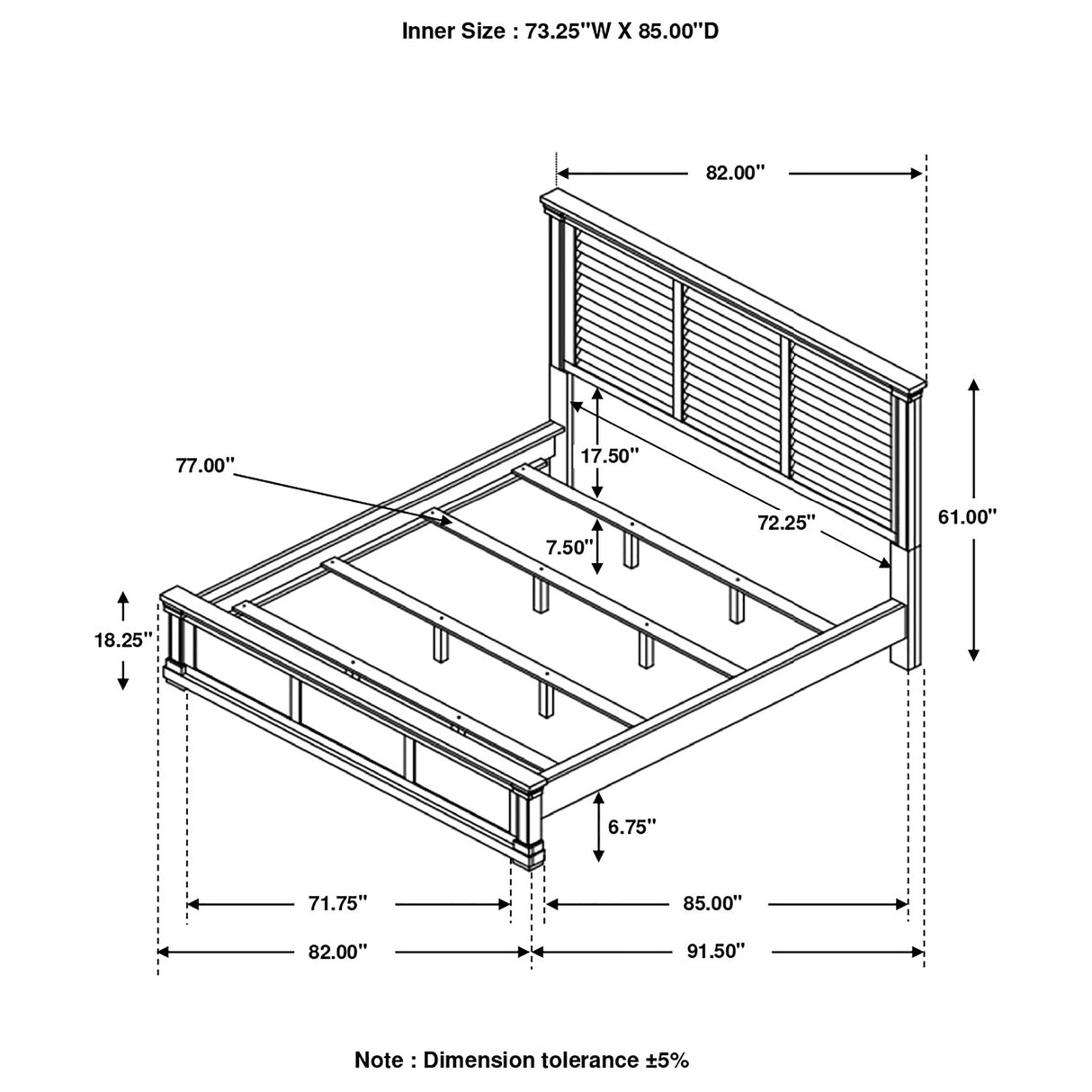 California King Bed - Hillcrest Wood California King Panel Bed Distressed White