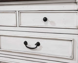 Dresser With Mirror - Hillcrest 9-drawer Dresser with Mirror Dark Rum and White