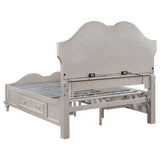 Eastern King Bed 4 Pc Set - Evangeline 4-piece Eastern King Bedroom Set Silver Oak