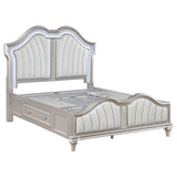 Queen Bed 4 Pc Set - Evangeline 4-piece Queen Bedroom Set Silver Oak