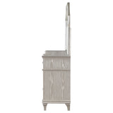 Dresser With Mirror - Evangeline 9-drawer Dresser with Mirror Silver Oak