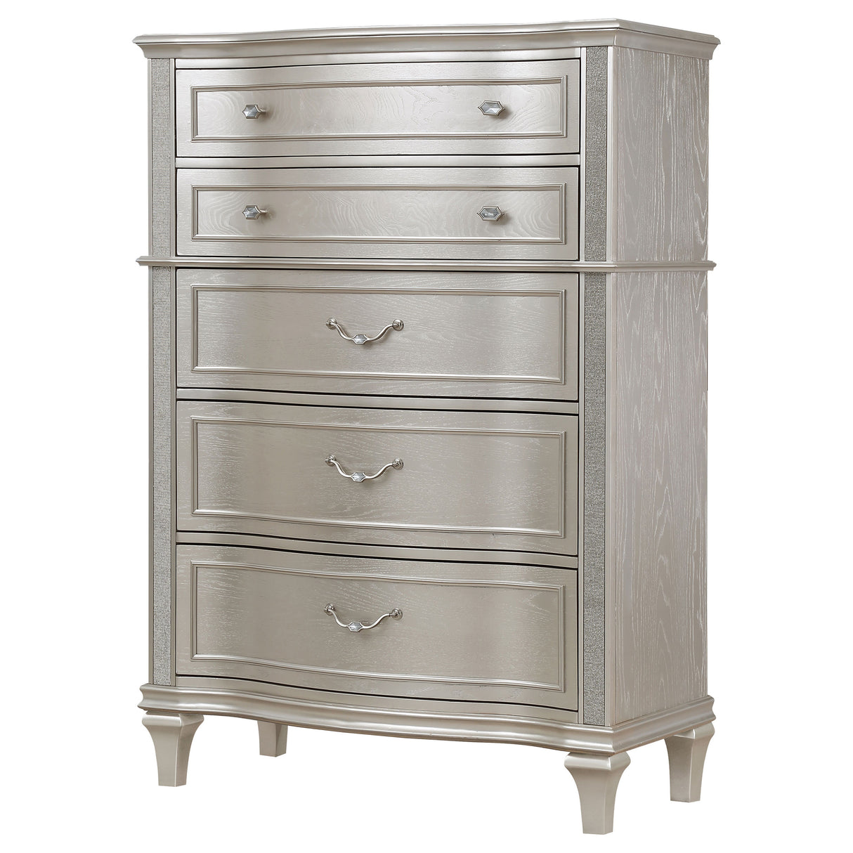 Chest - Evangeline 6-drawer Chest Silver Oak