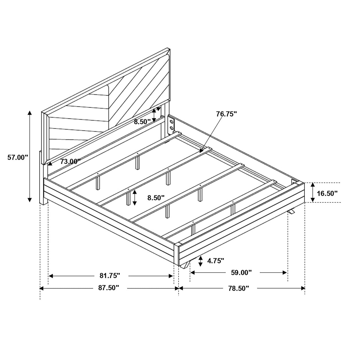 Eastern King Bed - Taylor Wood Eastern King Panel Bed Light Honey Brown