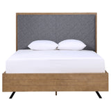 Queen Bed - Taylor Wood Queen Panel Bed Light Honey Brown