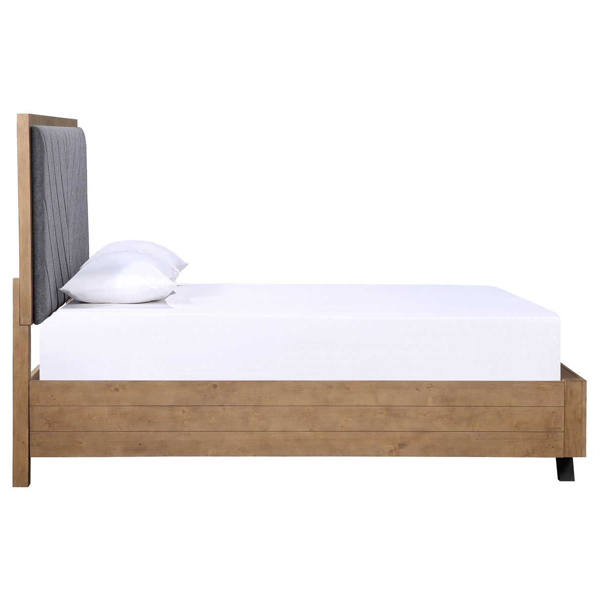 Queen Bed - Taylor Wood Queen Panel Bed Light Honey Brown