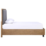 Queen Bed - Taylor Wood Queen Panel Bed Light Honey Brown