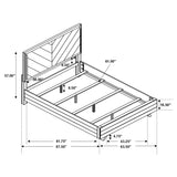 Queen Bed - Taylor Wood Queen Panel Bed Light Honey Brown