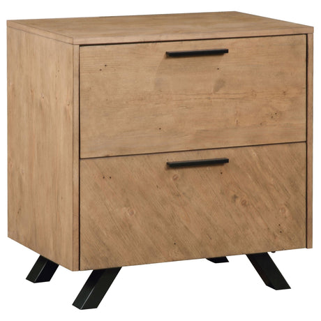 Nightstand - Taylor 2-drawer Rectangular Nightstand with Dual USB Ports Light Honey Brown