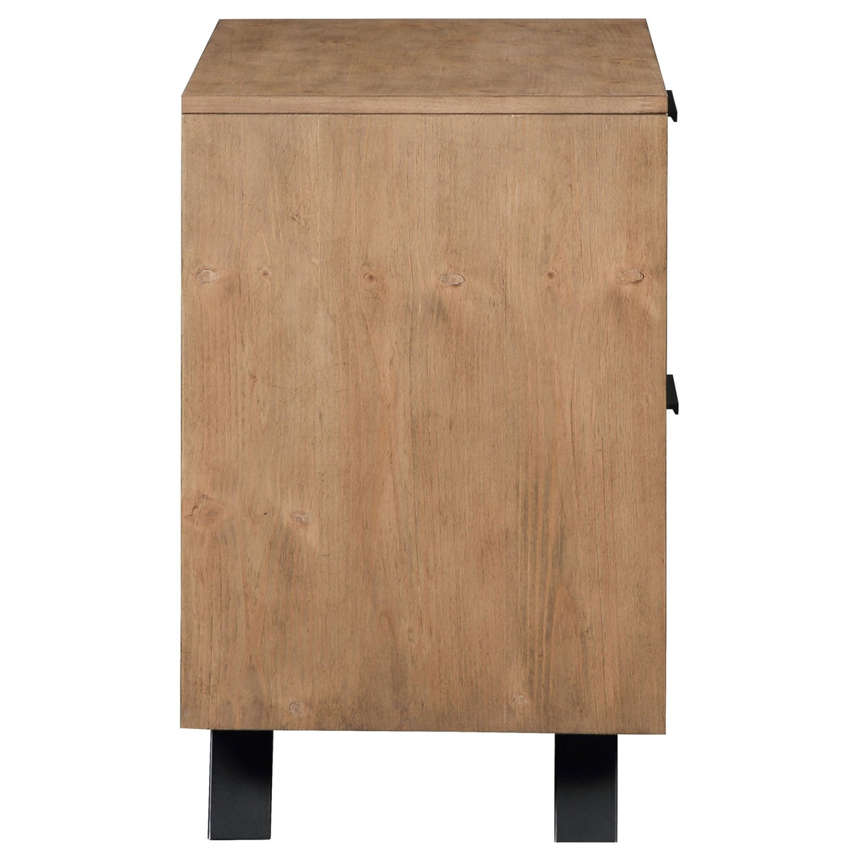 Nightstand - Taylor 2-drawer Rectangular Nightstand with Dual USB Ports Light Honey Brown