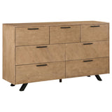 Dresser - Taylor 7-drawer Rectangular Dresser Light Honey Brown