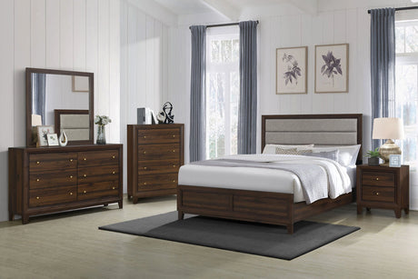 Welsley 5-piece California King Bedroom Set Walnut - sold by Home Elegance USA