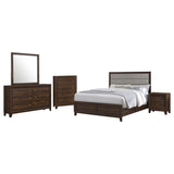 Welsley 5-piece California King Bedroom Set Walnut - sold by Home Elegance USA