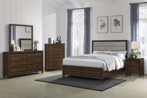 Welsley 5-piece Queen Bedroom Set in Walnut | Coaster Furniture 