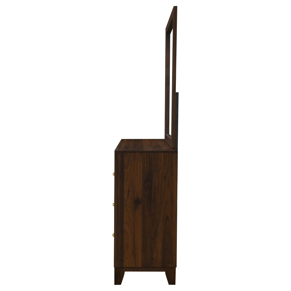 Welsley 6-drawer Dresser and Mirror Walnut - Home Elegance USA