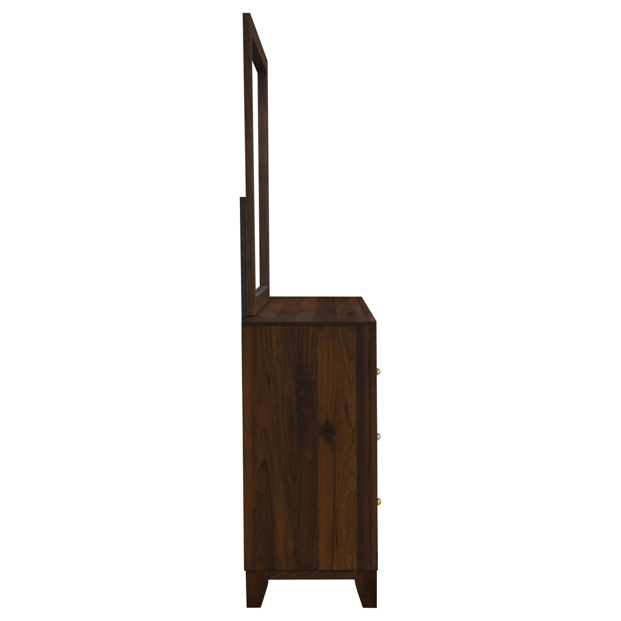 Welsley 6-drawer Dresser and Mirror Walnut - Home Elegance USA