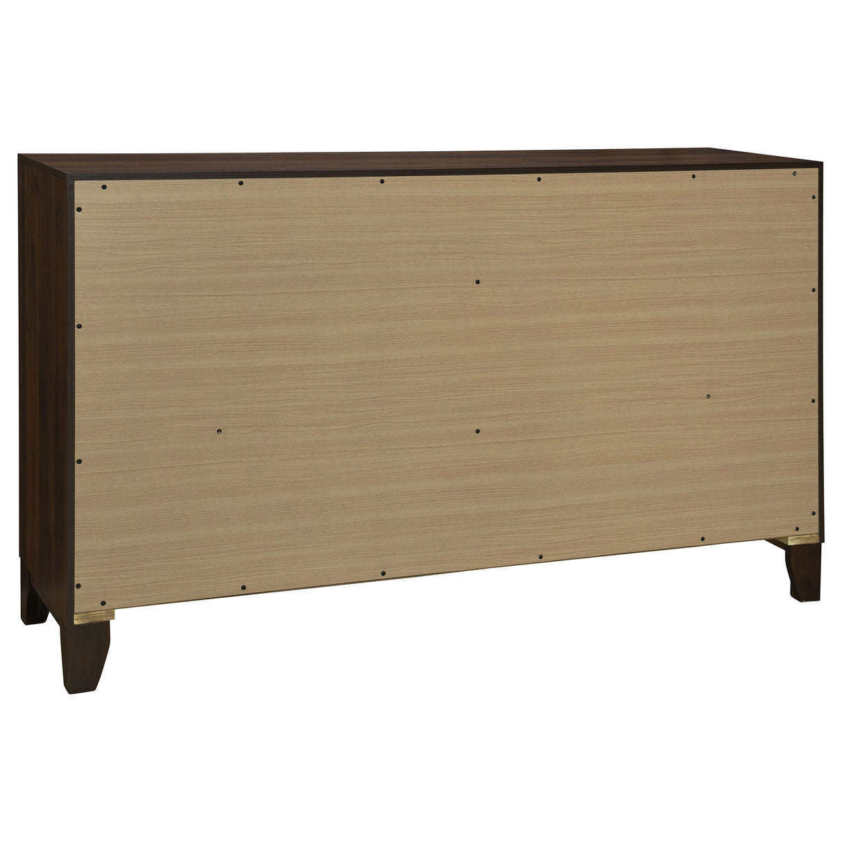 Welsley 6-drawer Dresser Cabinet Walnut - Home Elegance USA